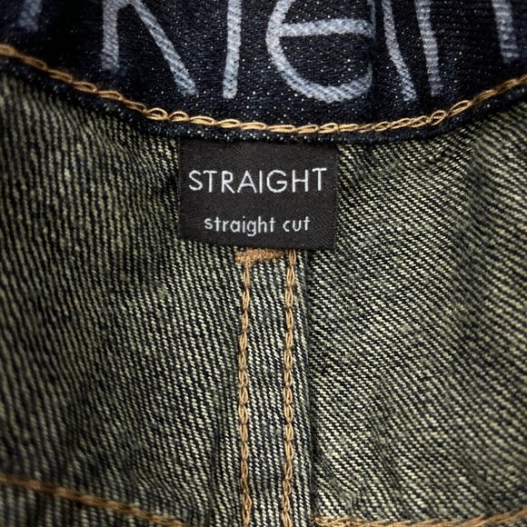 Calvin Klein Jeans Straight Cut Dark Wash Bootcut Jeans SIZE 34 - Picture 5 of 8